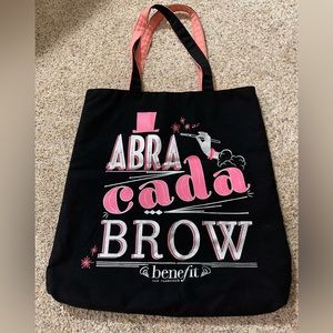 Benefit Black and Pink Tote Bag